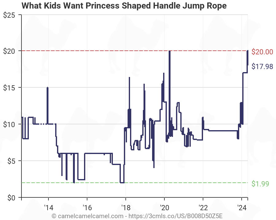 What Kids Want Princess Shaped Handle Jump Rope